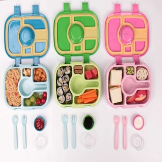 Foto 7 | Lonchera HAPPY LIFE Bento Box 5 Compartimentos Herméticos Bpa Free para Niños