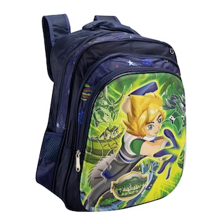 Foto 2 | Mochila Unisex Azul Brave Boy Sintetico Trio Escolar C/luz Nueva Imagen