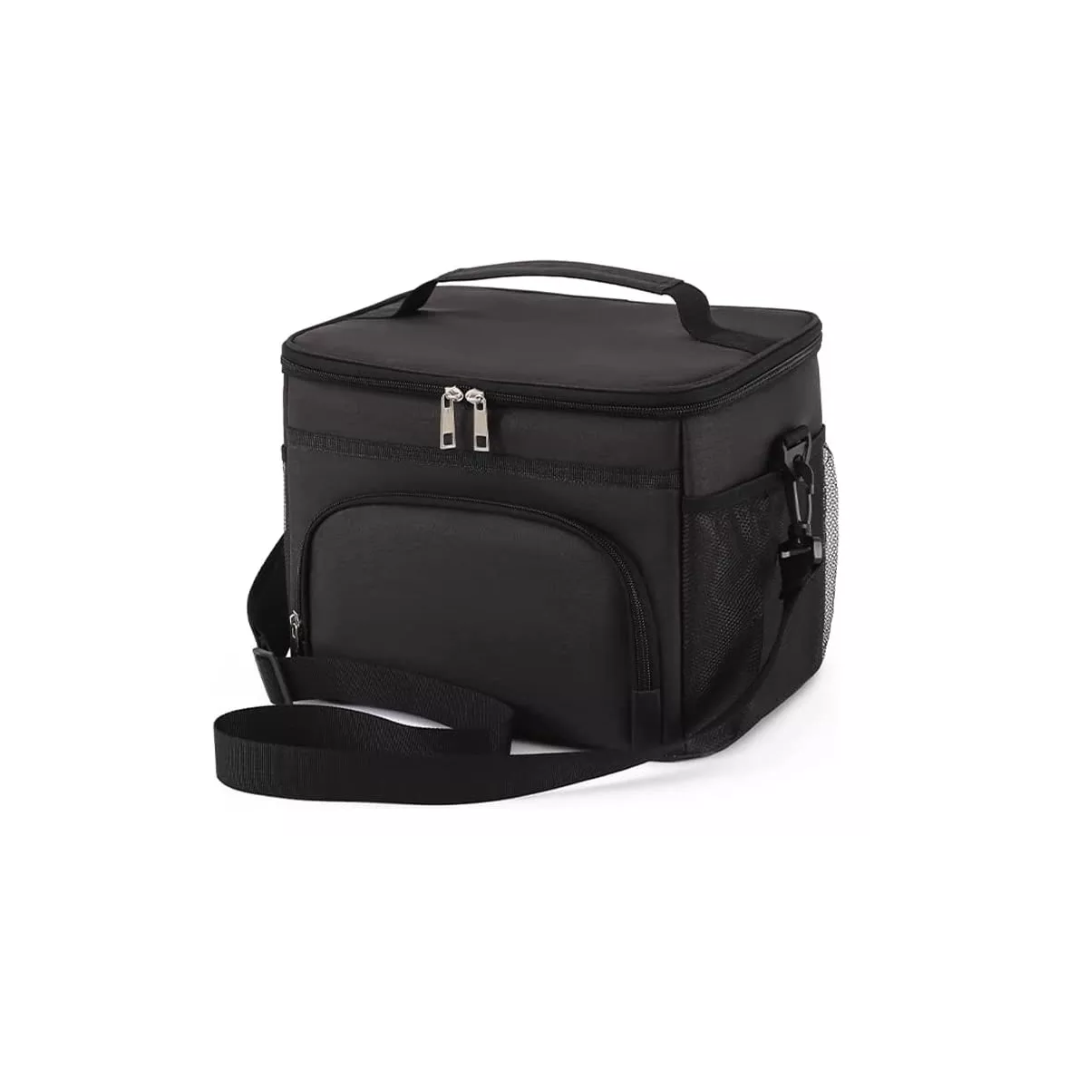 Lonchera Térmica Bolsa Almuerzo De Hombro Gran Capacidad 10l Eo Safe Imports Esi-11445 Negro