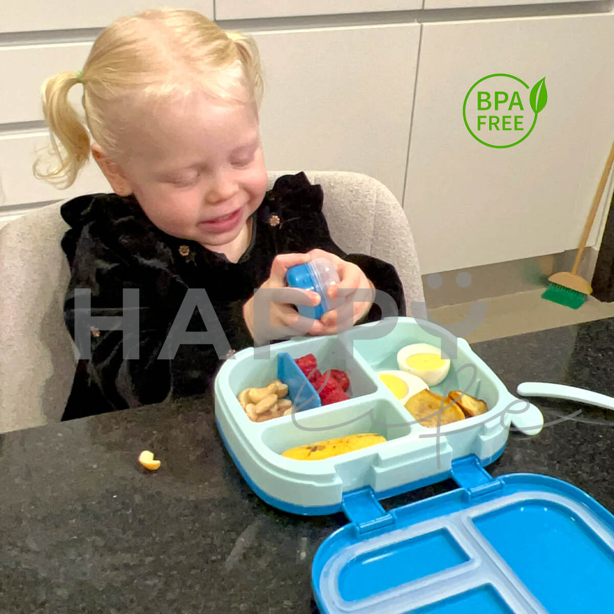 Foto 9 pulgar | Lonchera Para Niños Tipo Bento Box Con Compartimentos Ajustables De Sellado Hermetico, Tupper Para Lunch Con Cu