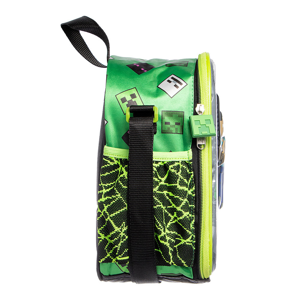 Foto 4 pulgar | Lonchera Infantil Minecraft (3d Hardshell 3l Verde)