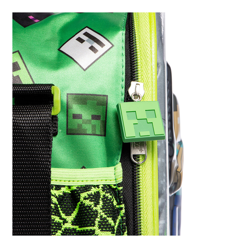 Foto 6 pulgar | Lonchera Infantil Minecraft (3d Hardshell 3l Verde)