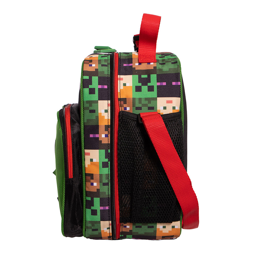 Foto 4 pulgar | Lonchera Infantil Minecraft (creeper 3l Negro)