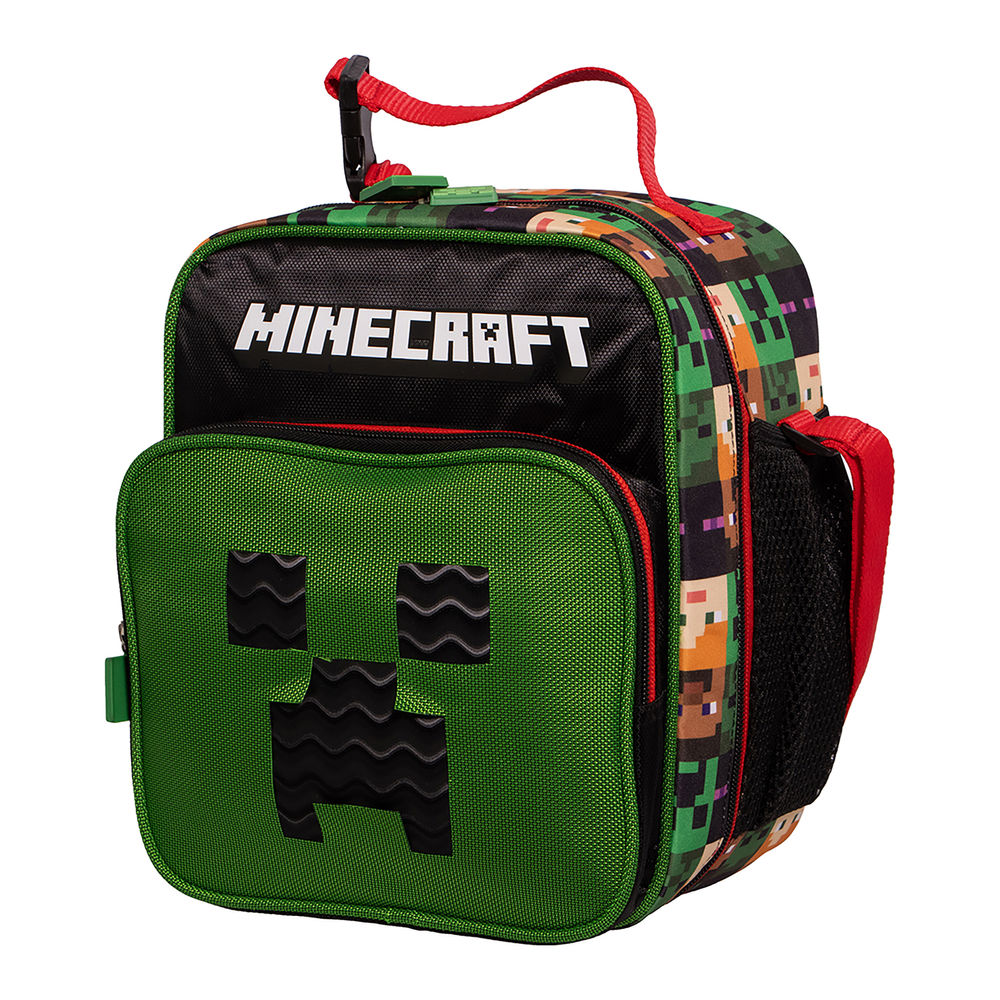 Foto 6 pulgar | Lonchera Infantil Minecraft (creeper 3l Negro)