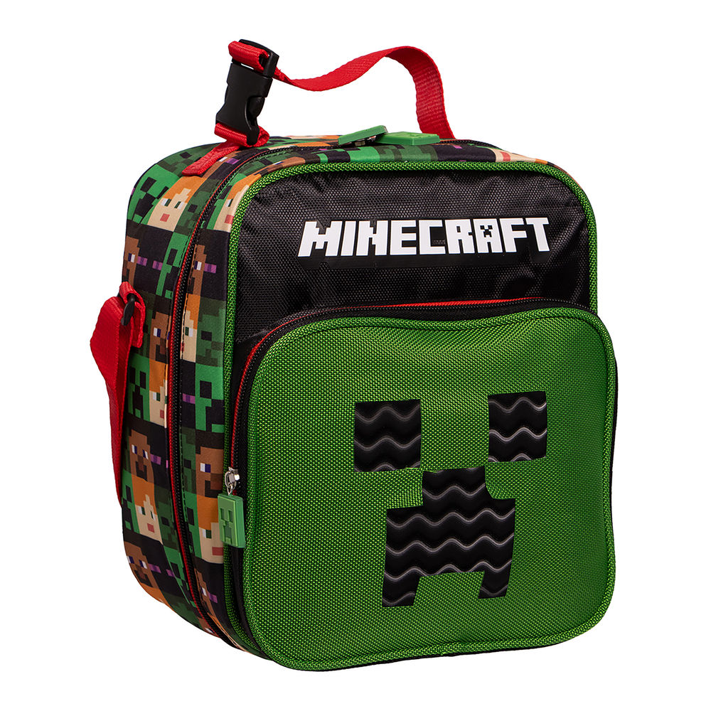 Foto 7 pulgar | Lonchera Infantil Minecraft (creeper 3l Negro)