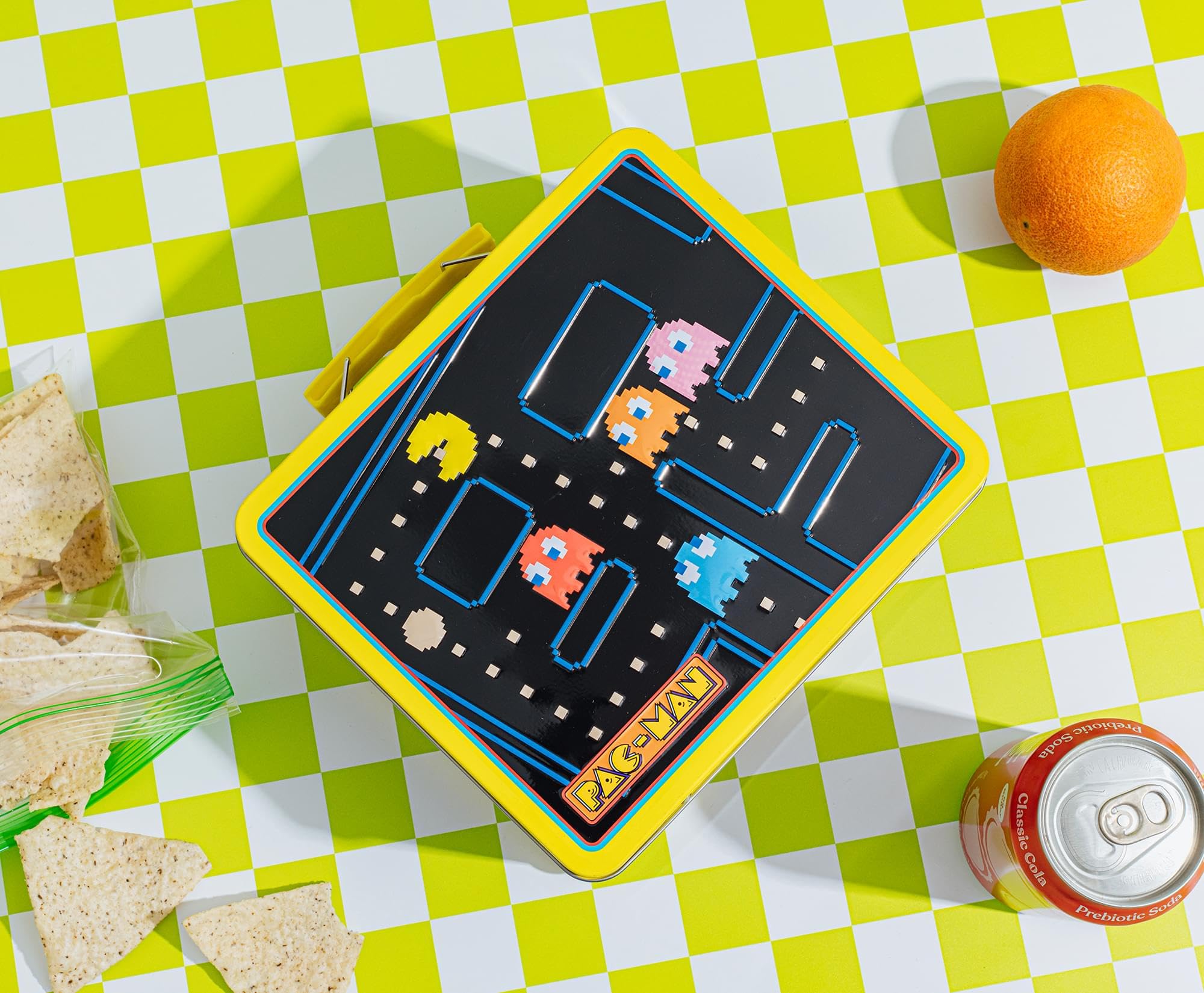 Foto 6 | Lonchera de Metal Toynk Pac-Man Estilo Retro - Venta Internacional