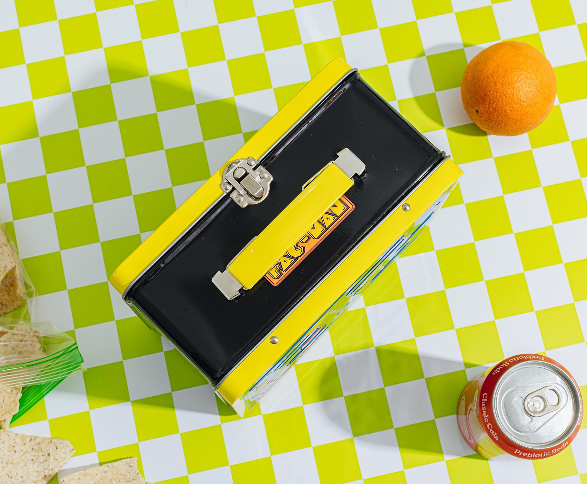 Foto 7 | Lonchera de Metal Toynk Pac-Man Estilo Retro - Venta Internacional