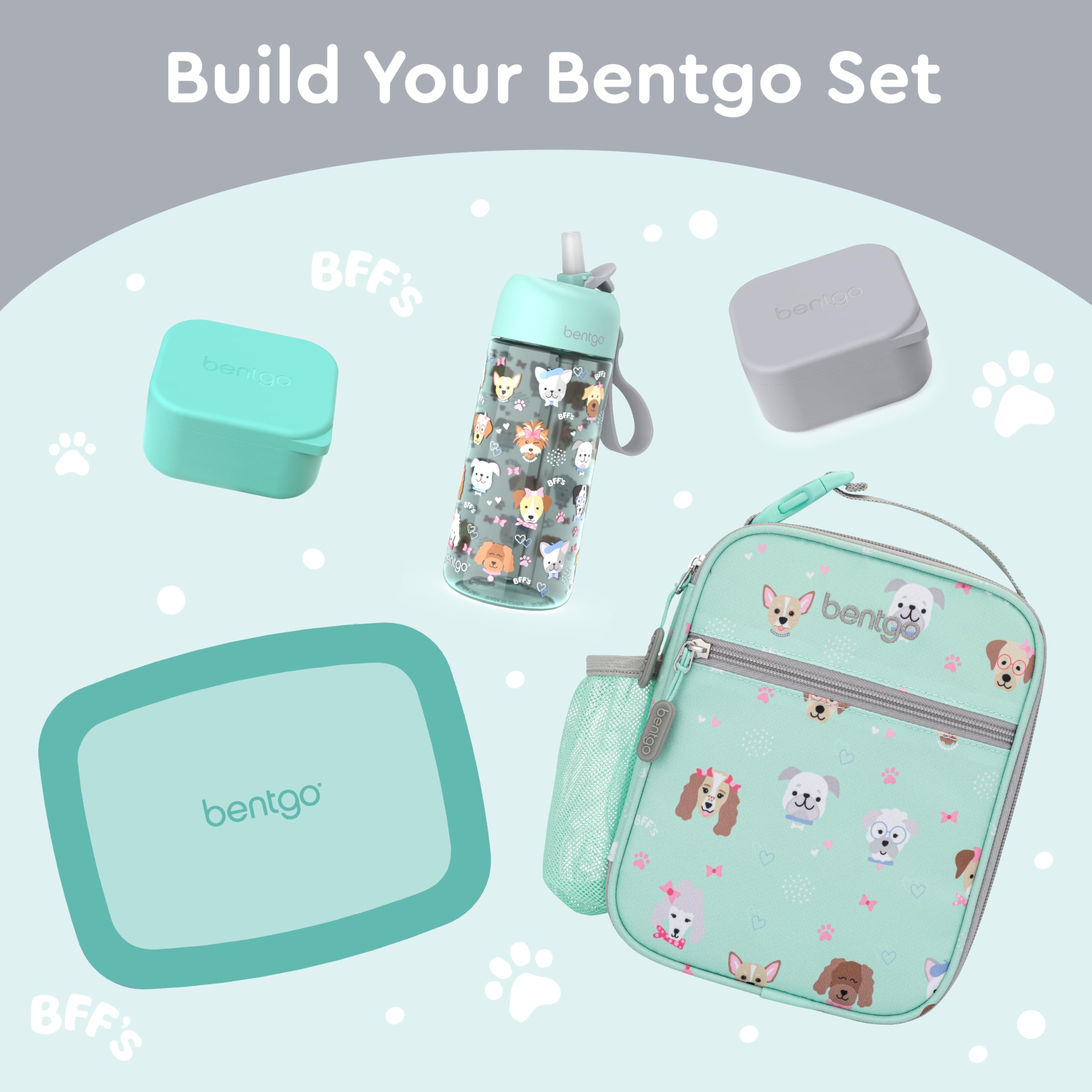 Foto 6 | Set De Recipientes De Silicona Bentgo Sidekicks, Paquete De 2 Unidades, 80 Ml, Gris Y Aguamarina - Venta Internacional.