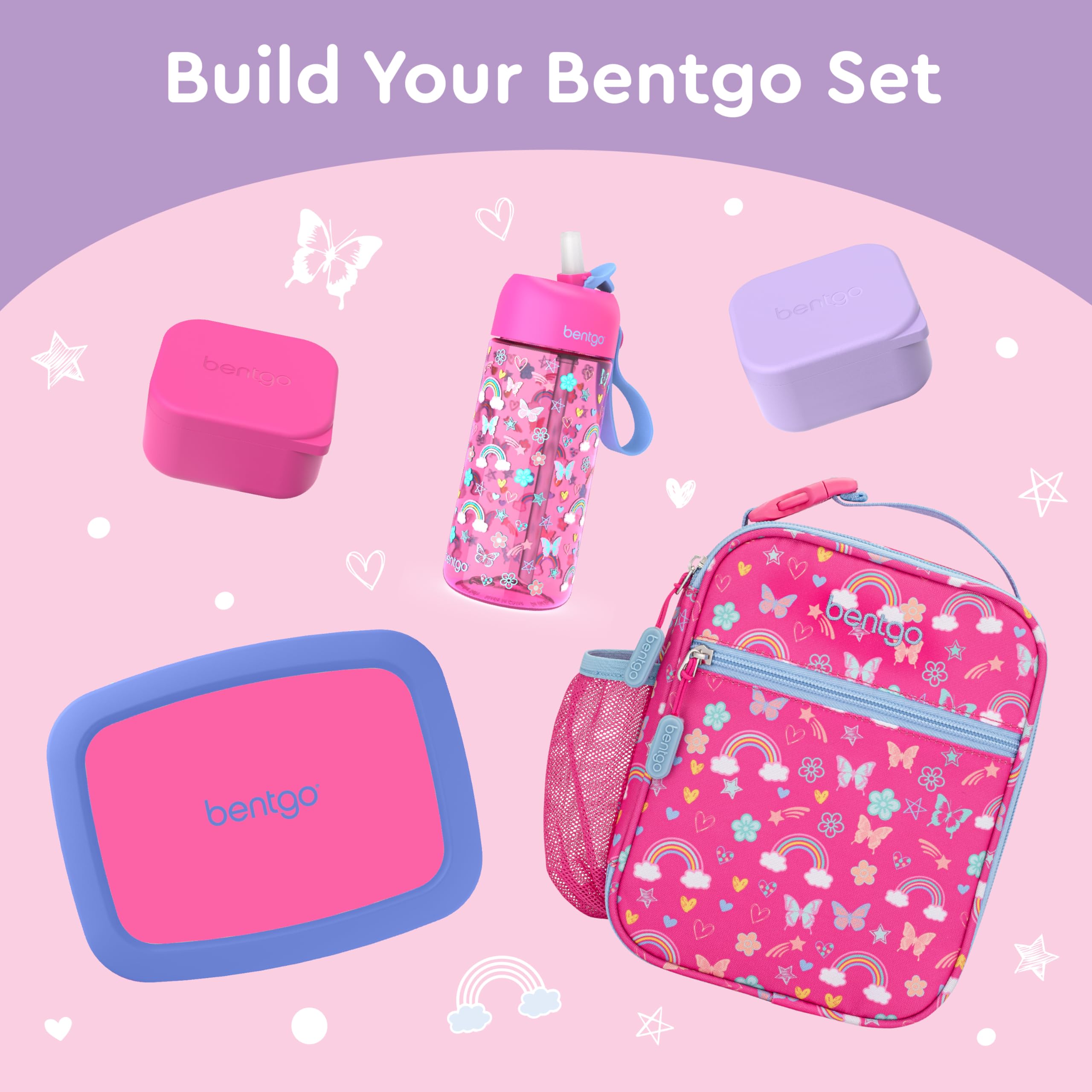 Foto 5 | Juego De Recipientes De Silicona Bentgo Sidekicks, Paquete De 2, 80 Ml (lavanda Y Rosa) - Venta Internacional.