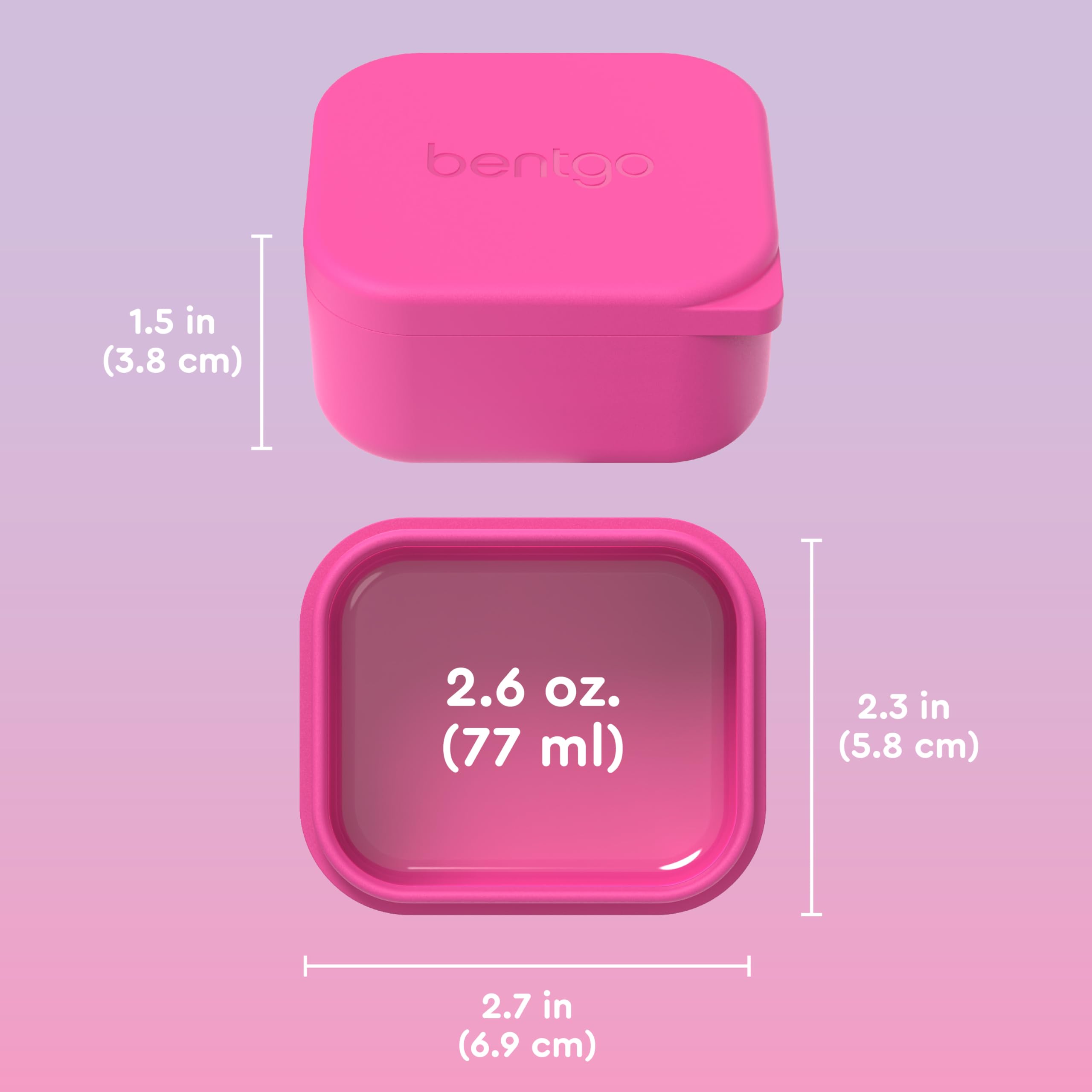 Foto 7 pulgar | Juego De Recipientes De Silicona Bentgo Sidekicks, Paquete De 2, 80 Ml (lavanda Y Rosa) - Venta Internacional.