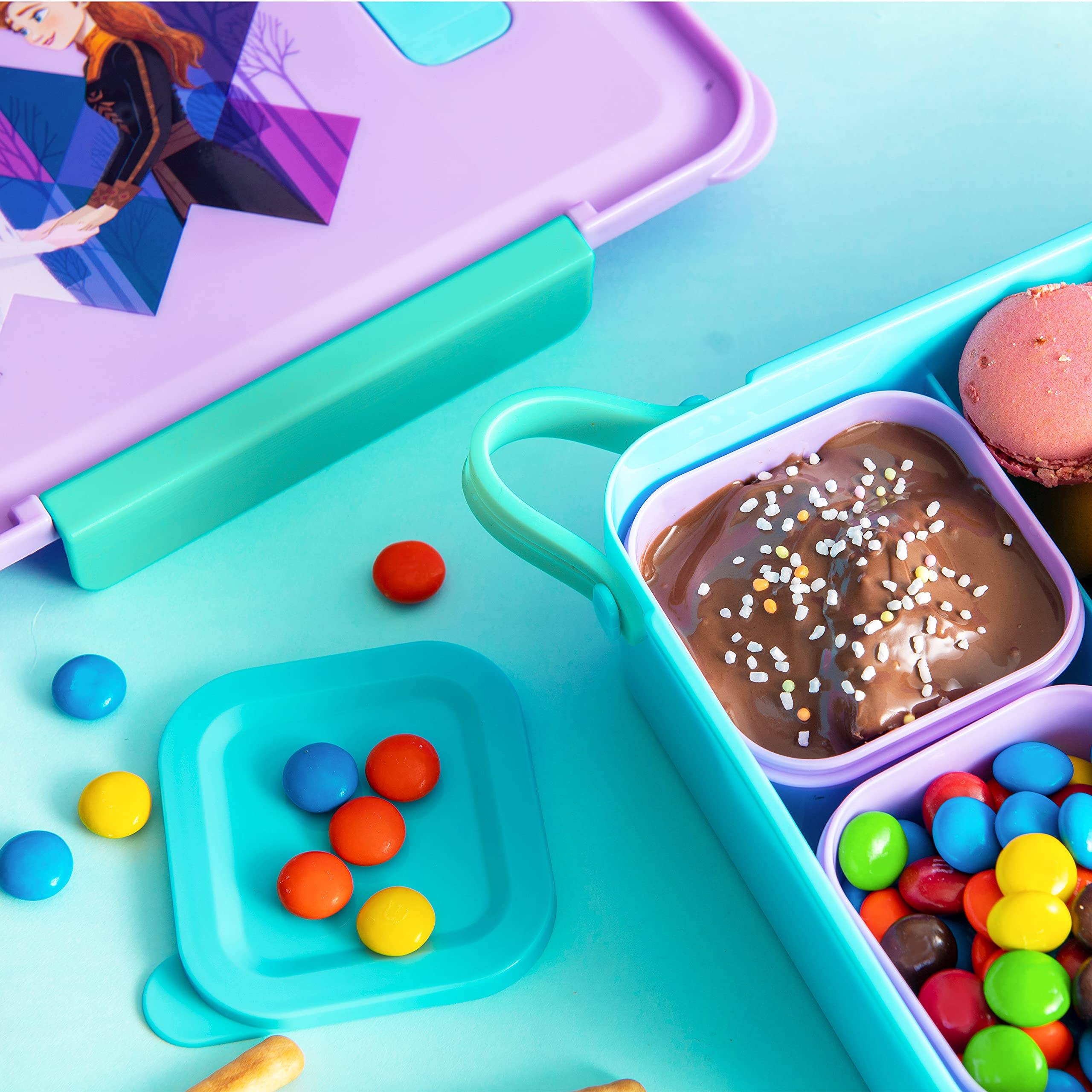 Foto 4 pulgar | Bento Box Zak Designs Disney Frozen 2 De Plástico Reutilizable - Venta Internacional.