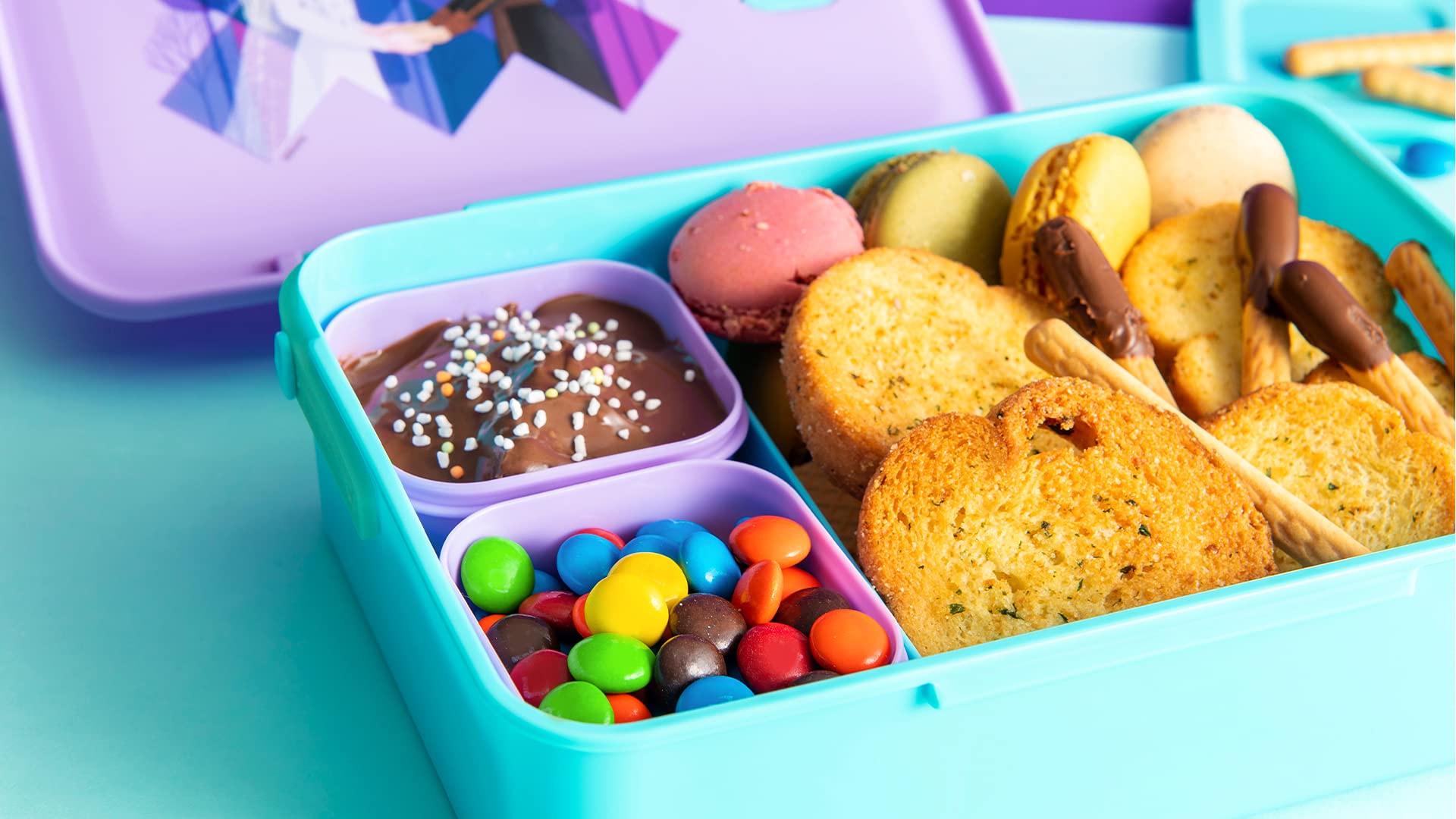 Foto 8 pulgar | Bento Box Zak Designs Disney Frozen 2 De Plástico Reutilizable - Venta Internacional.