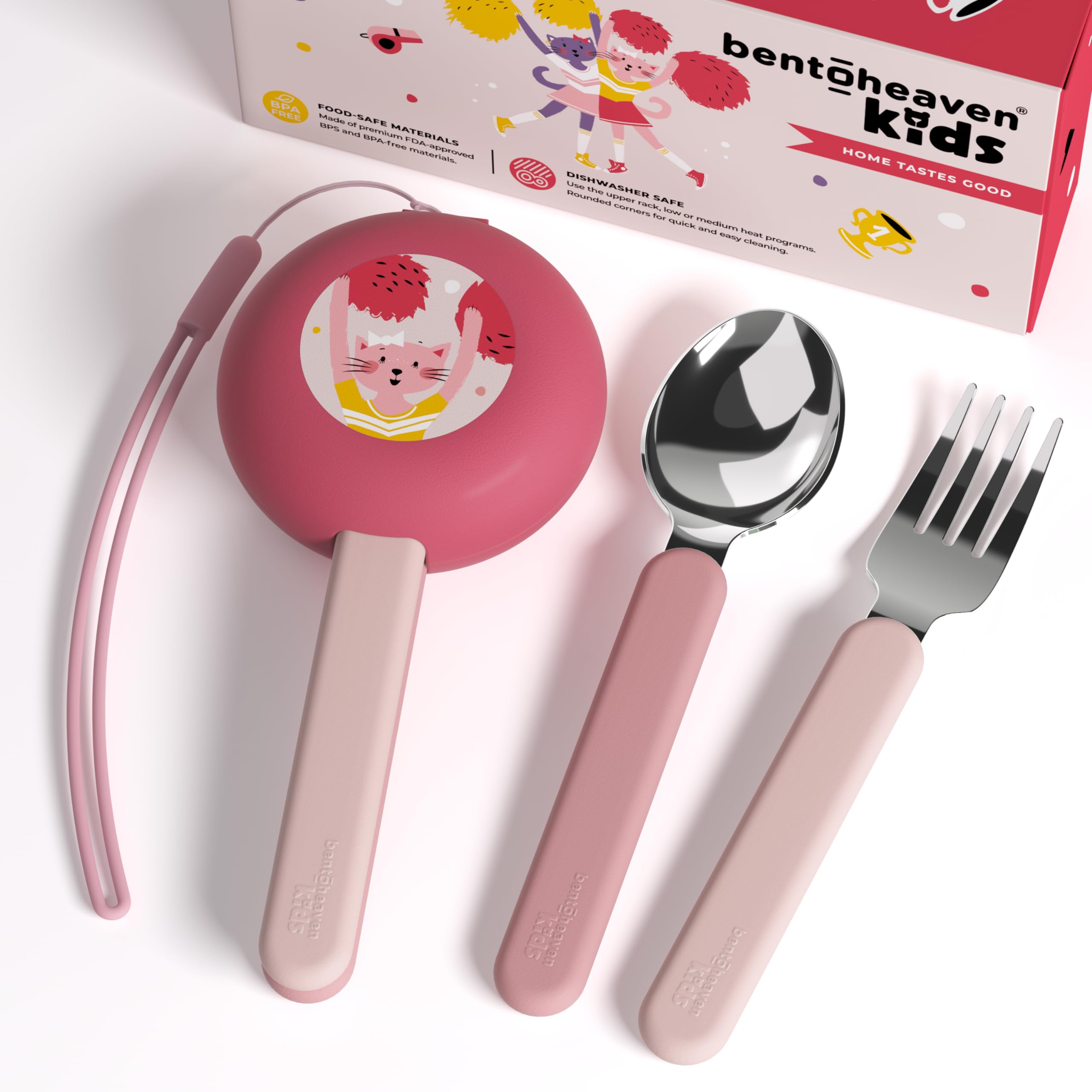 Foto 2 pulgar | Utensilios De Viaje Bentoheaven Kids De Acero Inoxidable Aptos Para Uso Alimentario - Venta Internacional.