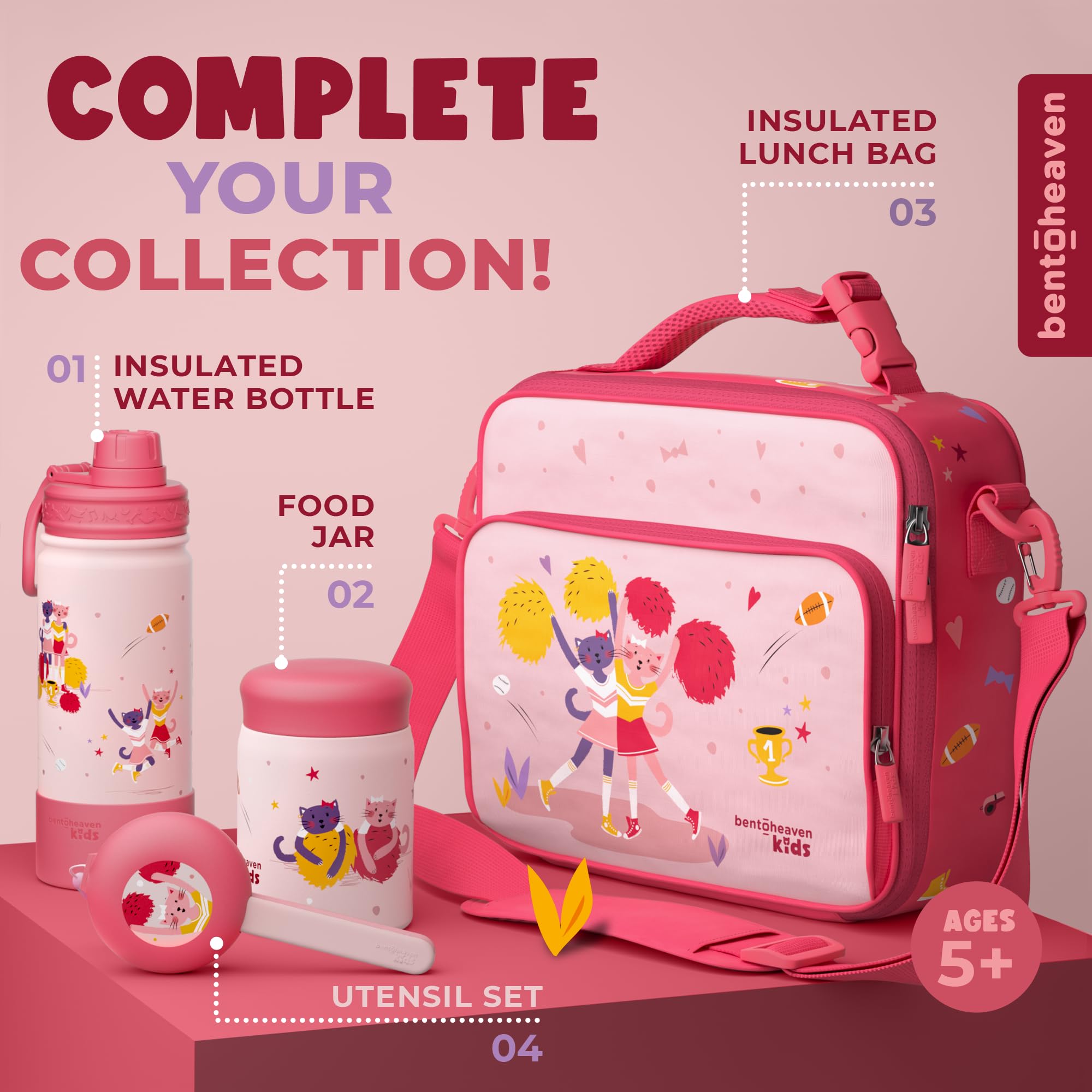 Foto 6 | Utensilios De Viaje Bentoheaven Kids De Acero Inoxidable Aptos Para Uso Alimentario - Venta Internacional.