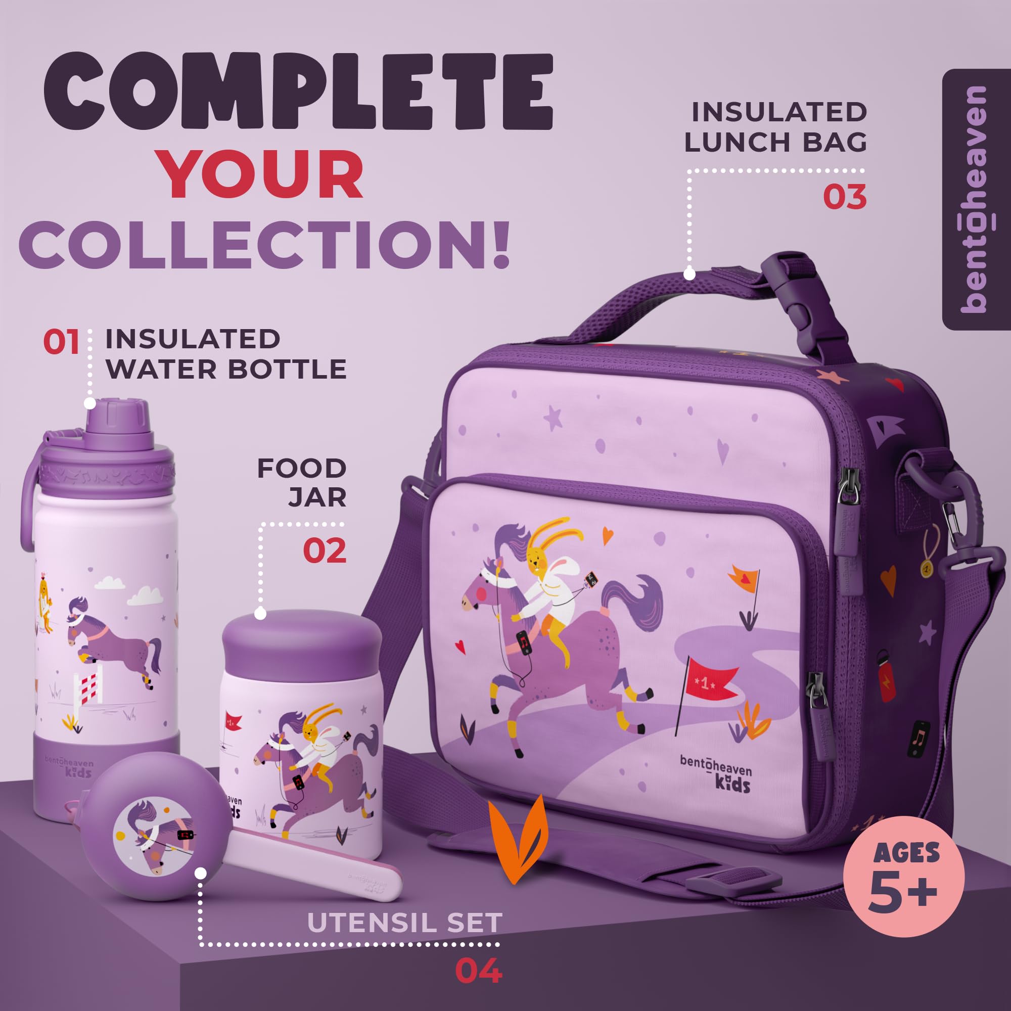 Foto 6 | Juego De Cubiertos De Viaje Bentoheaven Kids Con Funda De Acero Inoxidable - Venta Internacional.