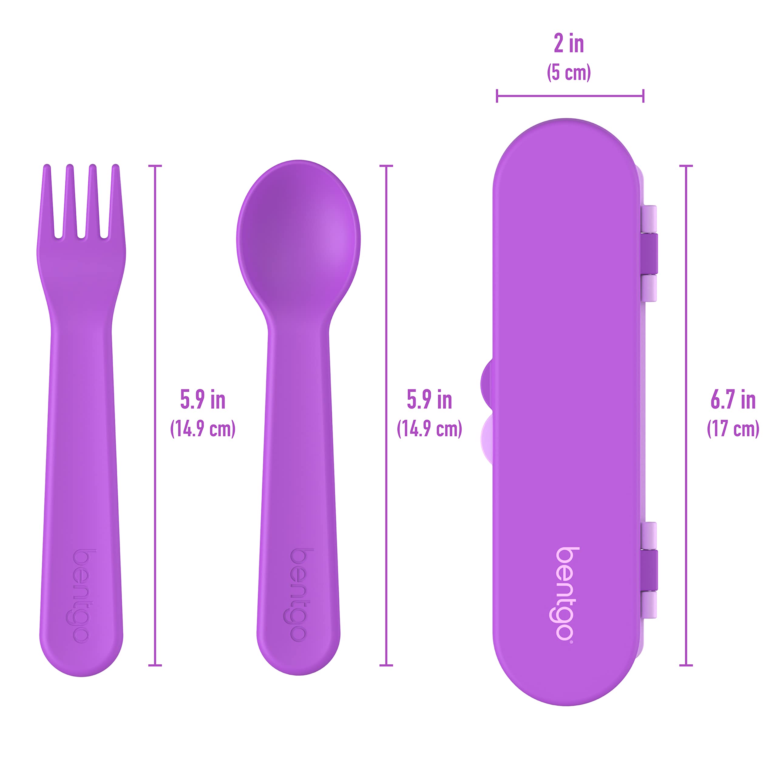 Foto 6 pulgar | Juego De Utensilios Bentgo Kids De Plástico Reutilizable Con Funda De Almacenamiento - Venta Internacional.