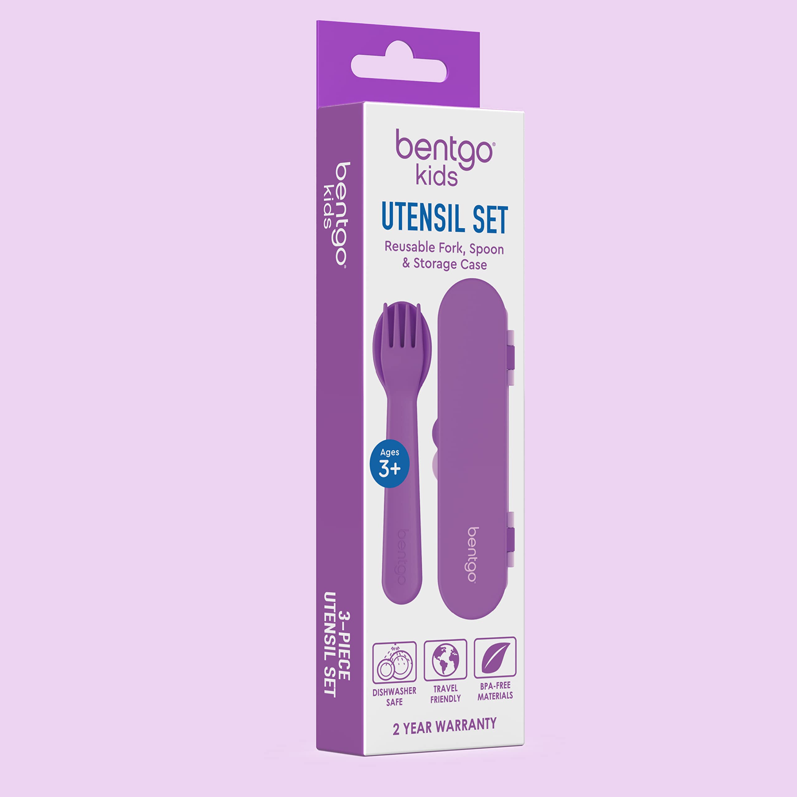 Foto 8 pulgar | Juego De Utensilios Bentgo Kids De Plástico Reutilizable Con Funda De Almacenamiento - Venta Internacional.