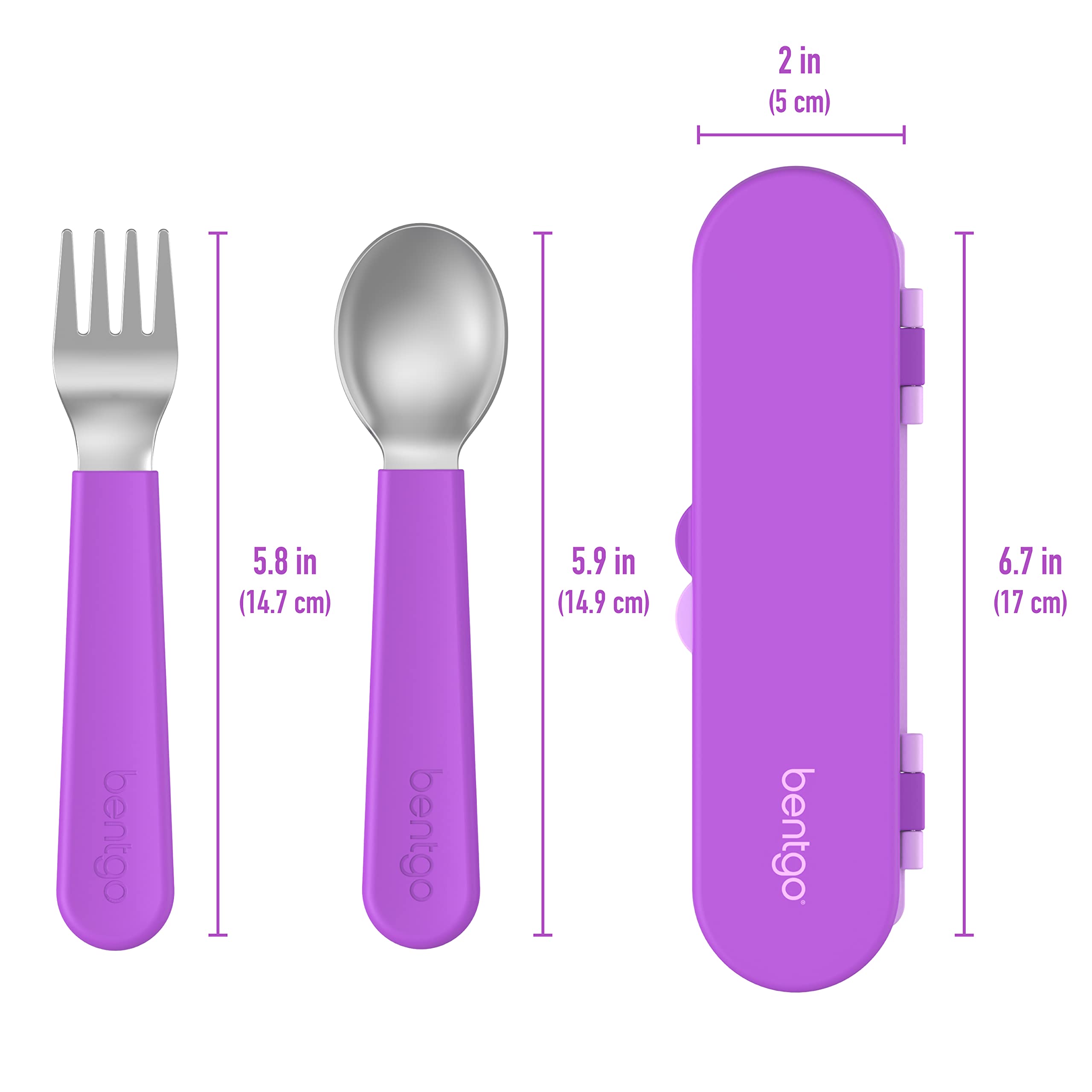 Foto 6 pulgar | Juego De Utensilios Bentgo Kids De Acero Inoxidable Con Funda De Almacenamiento - Venta Internacional.