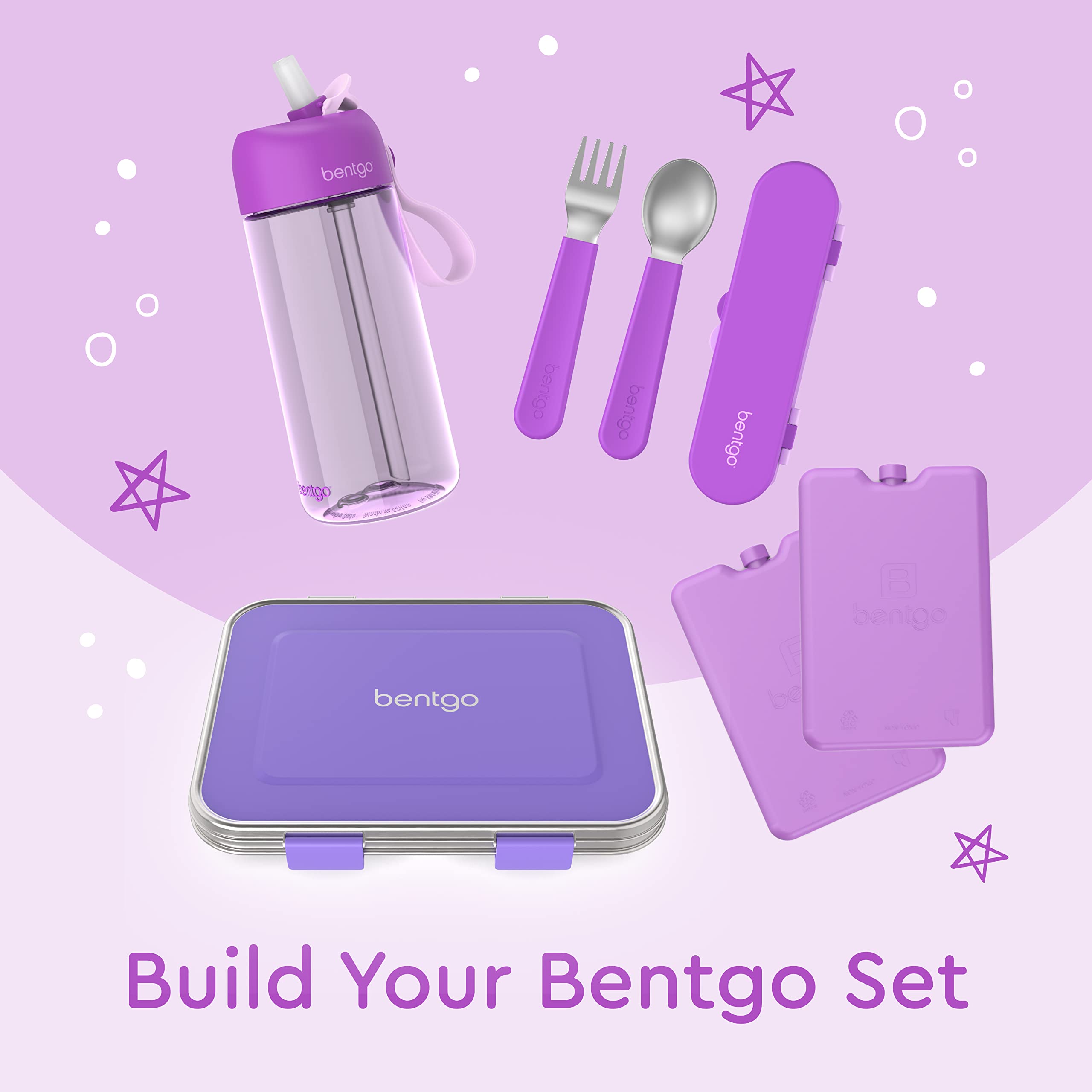 Foto 6 | Juego De Utensilios Bentgo Kids De Acero Inoxidable Con Funda De Almacenamiento - Venta Internacional.