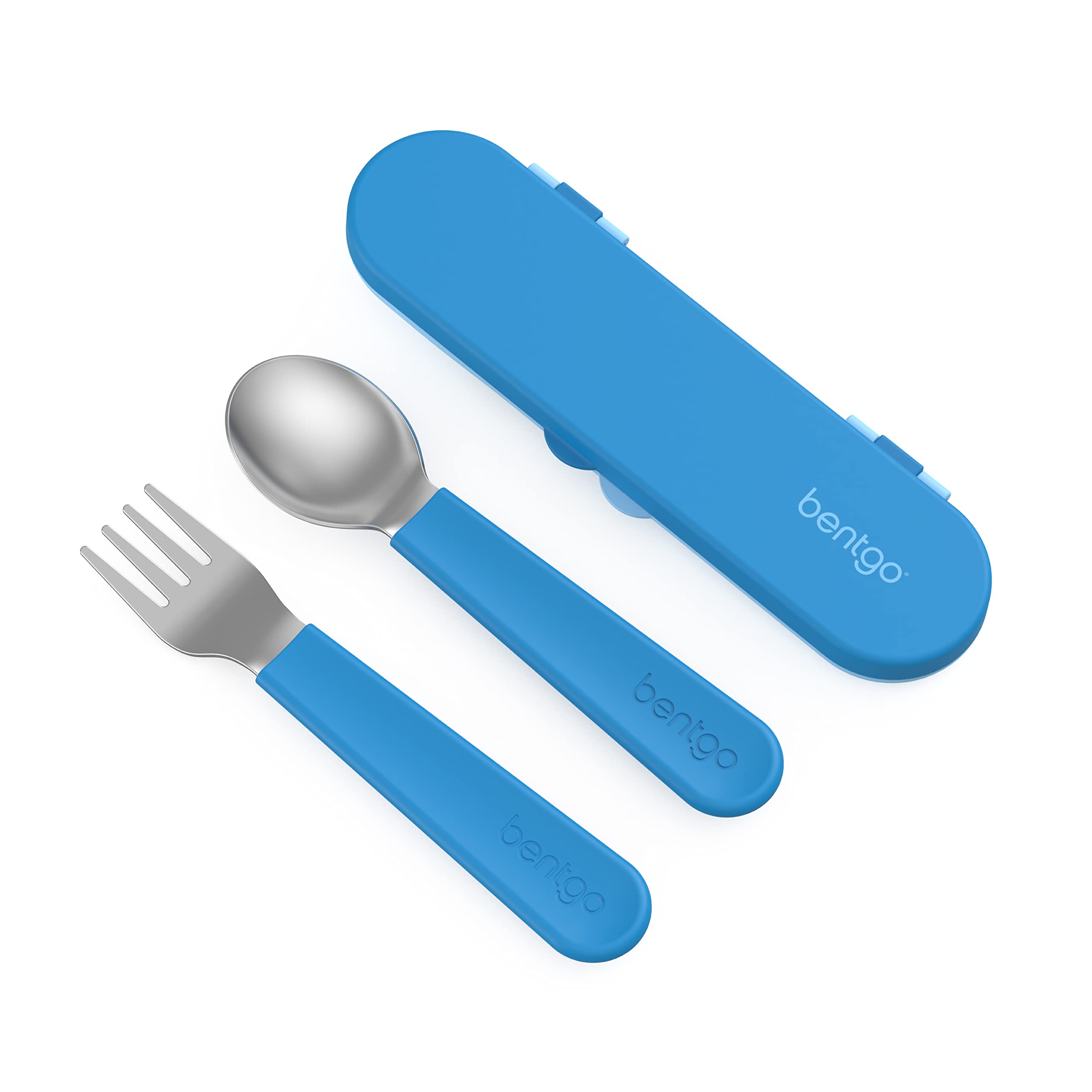 Foto 2 pulgar | Juego De Utensilios Bentgo Kids De Acero Inoxidable Con Estuche De Almacenamiento Azul - Venta Internacional.