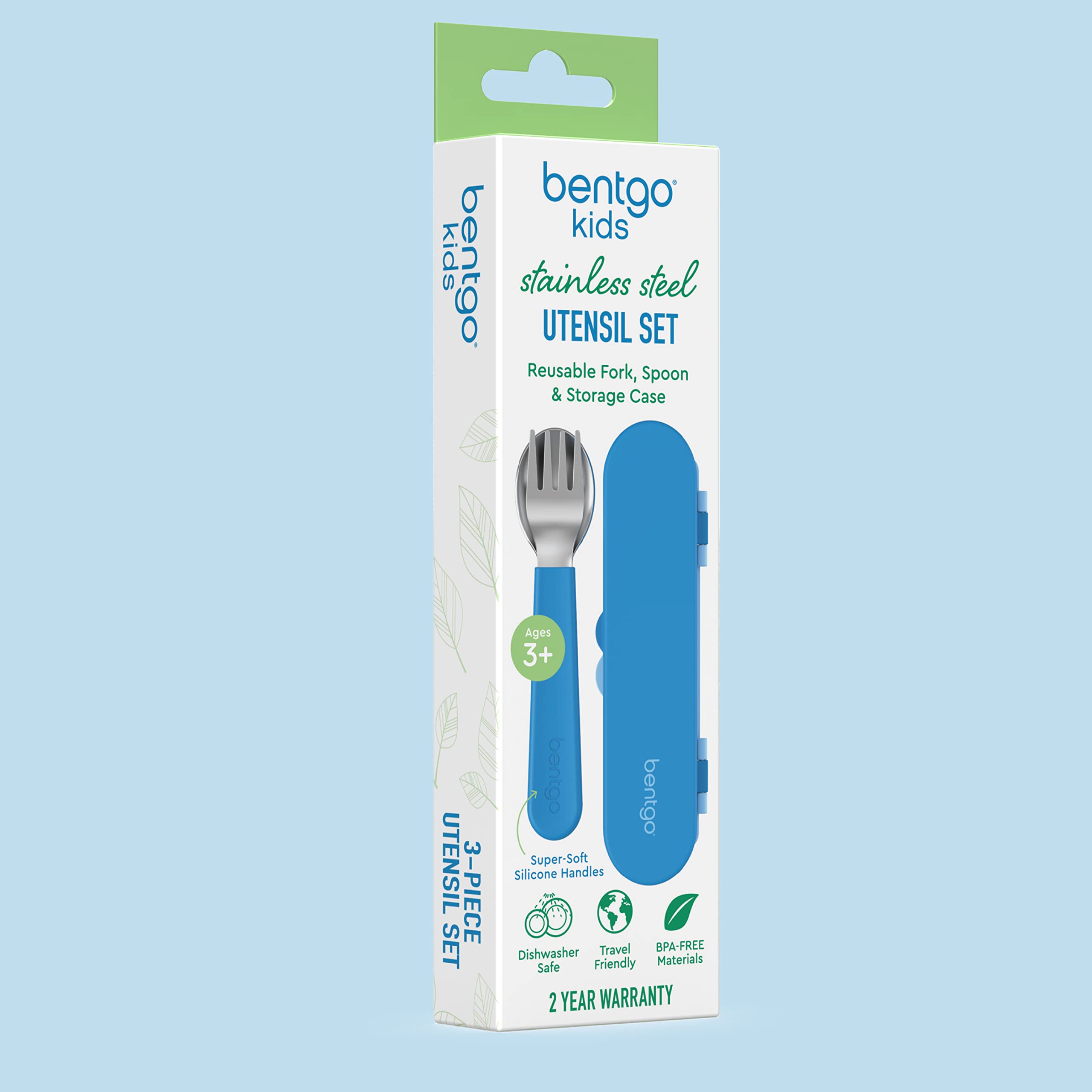 Foto 8 pulgar | Juego De Utensilios Bentgo Kids De Acero Inoxidable Con Estuche De Almacenamiento Azul - Venta Internacional.