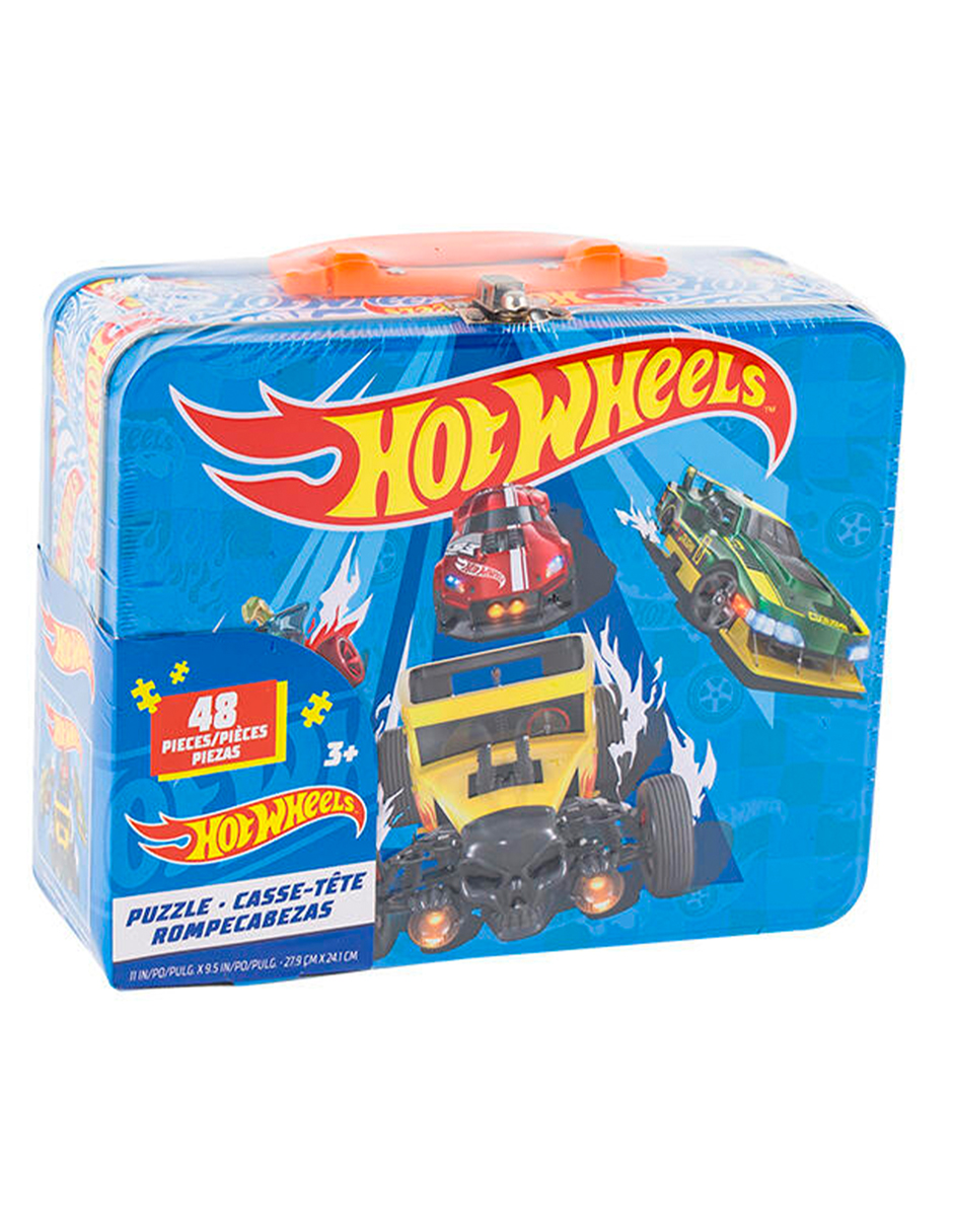 Foto 3 pulgar | Lonchera Con Rompecabezas De 48 Pzas Hotwheels