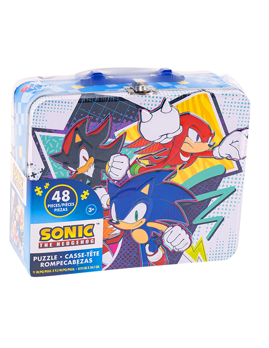 Foto 2 | Lonchera Con Rompecabezas De 48 Pzas Sonic