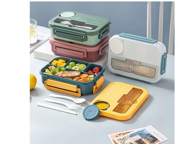 Foto 3 | Lunch Box Fiambrera Con Cubiertos Capacidad 1300ml+bolsas