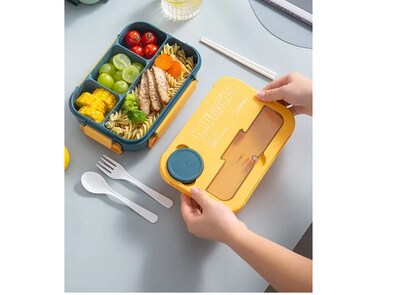 Foto 4 | Lunch Box Fiambrera Con Cubiertos Capacidad 1300ml+bolsas