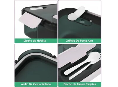 Foto 5 | Lynnette Lunch Box Loncheras Topper Para Lunch Fiambrera 1500 Ml