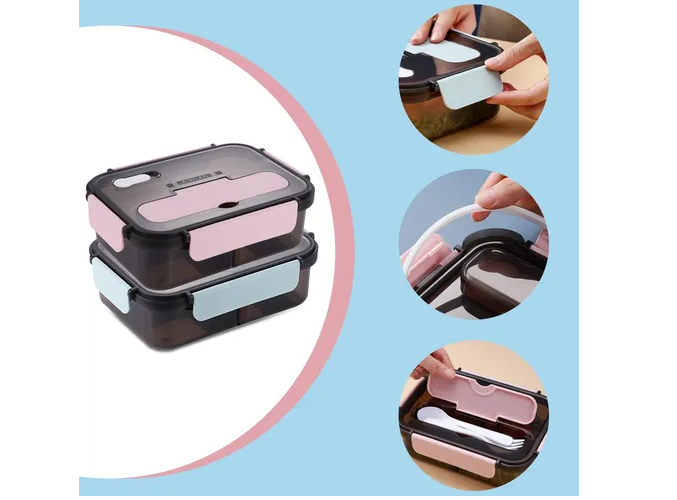 Foto 3 pulgar | Lynnette Lunch Box Loncheras Topper Para Lunch Fiambrera 1500 Ml