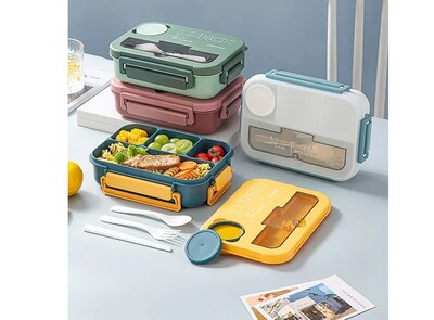 Foto 3 | Lunch Box Fiambrera Con Cubiertos Capacidad 1300ml+bolsas