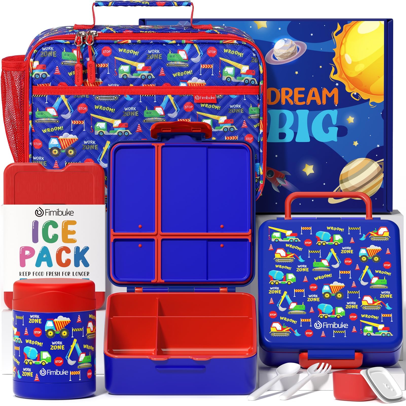 Foto 2 pulgar | Set De Loncheras Fimibuke Kids Bento Con Termo Y Bolsa Aislante - Venta Internacional.