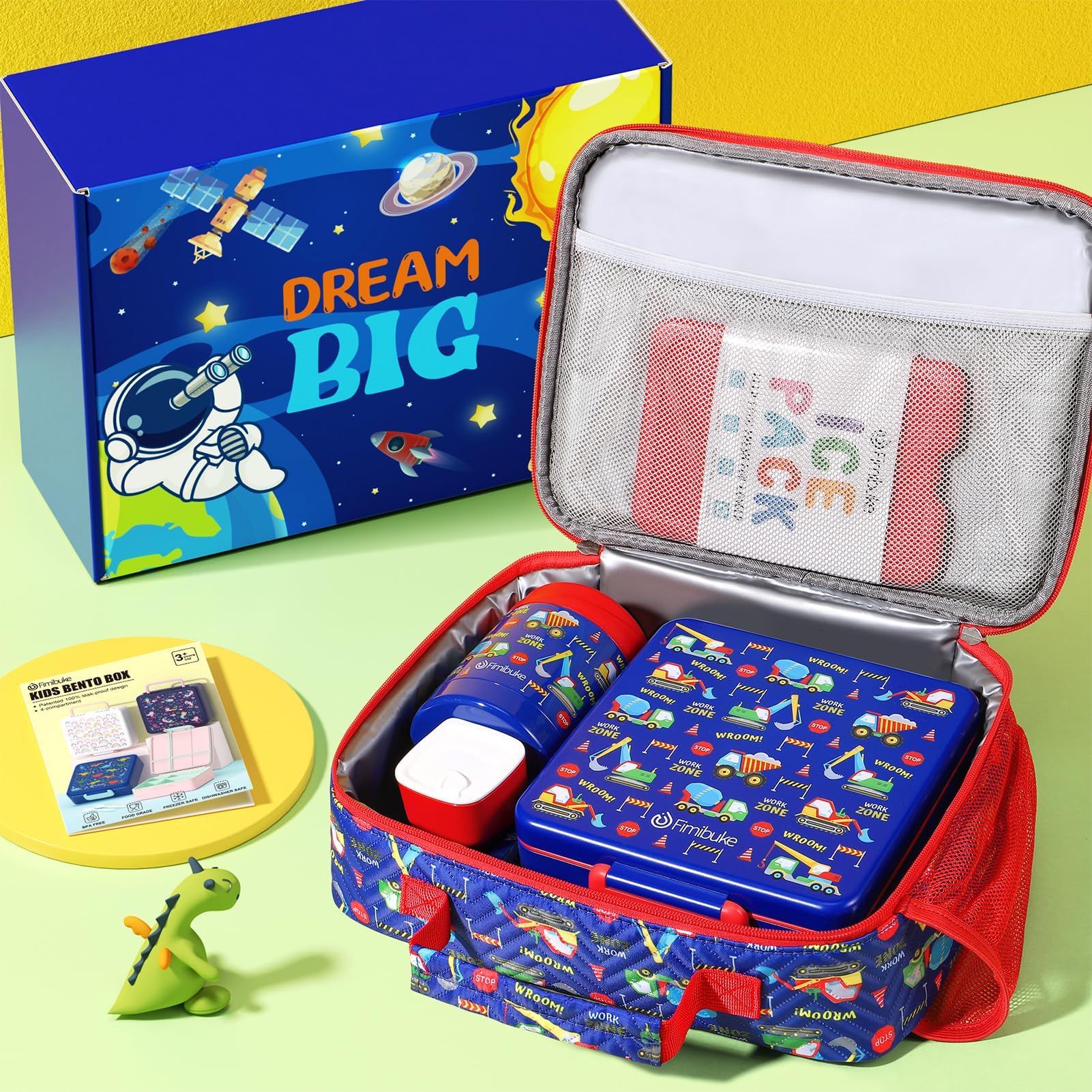 Foto 4 pulgar | Set De Loncheras Fimibuke Kids Bento Con Termo Y Bolsa Aislante - Venta Internacional.