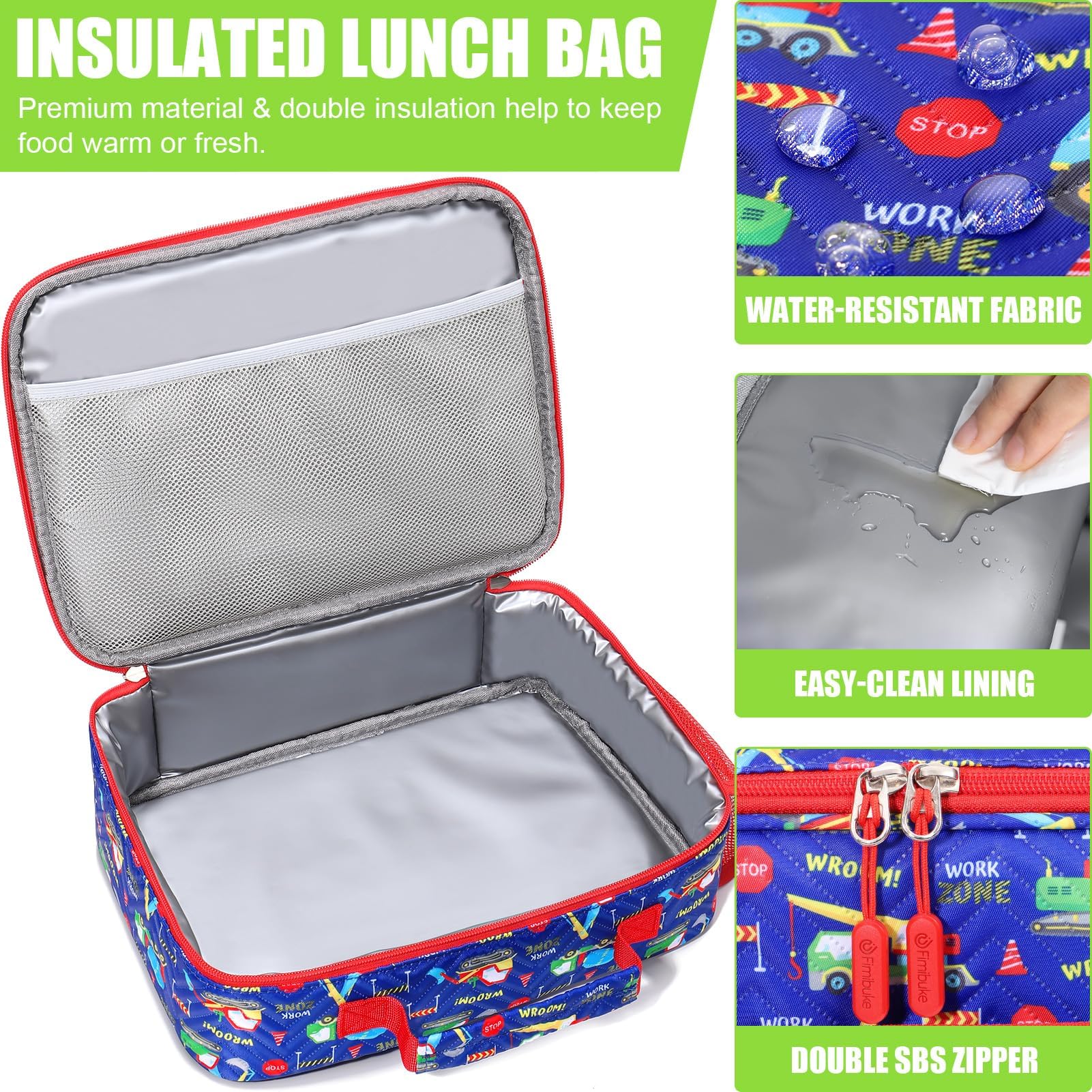 Foto 5 pulgar | Set De Loncheras Fimibuke Kids Bento Con Termo Y Bolsa Aislante - Venta Internacional.