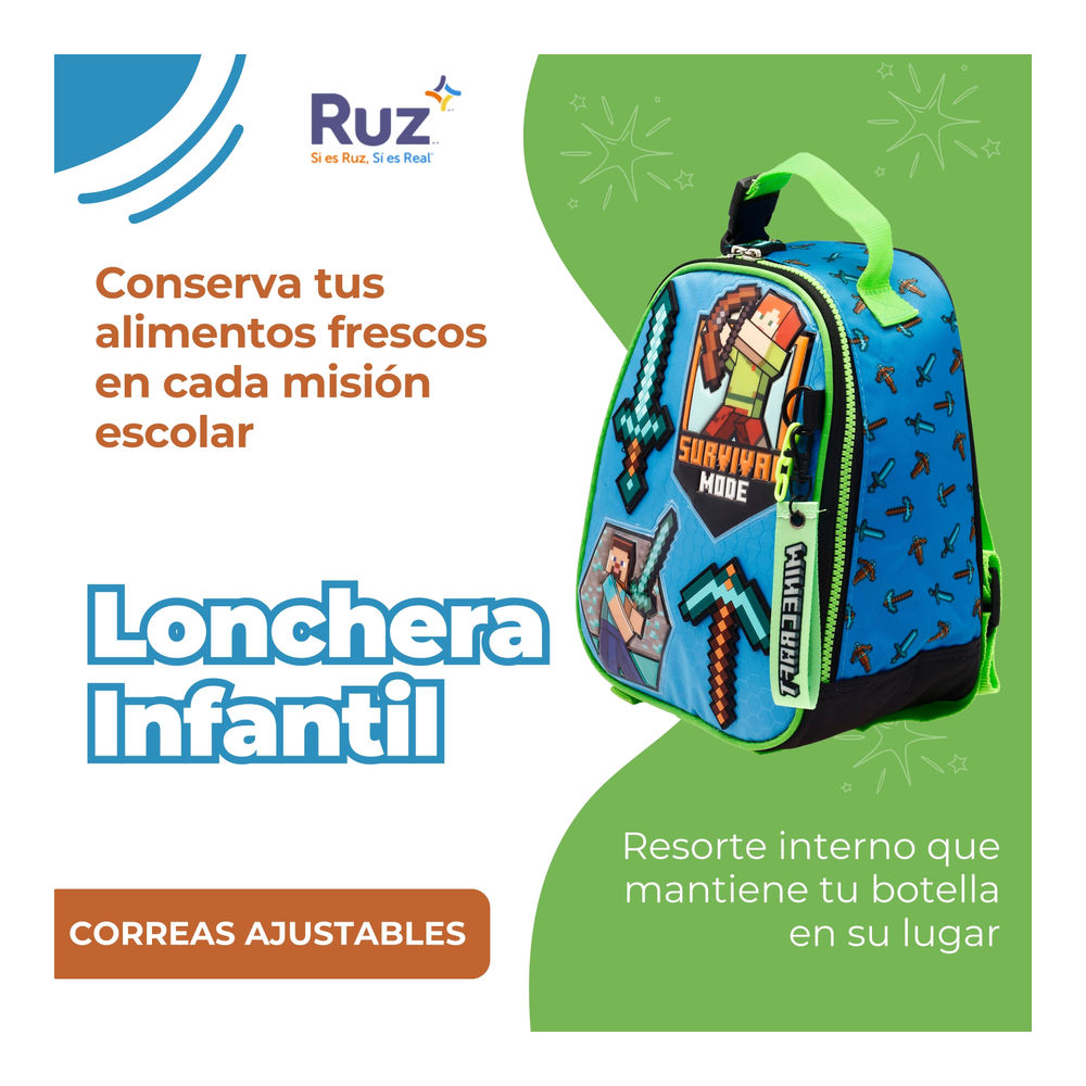 Foto 4 | Lonchera Infantil Microsoft Minecraft 4 L