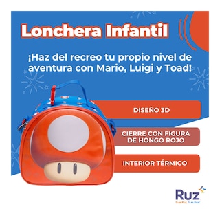 Foto 3 | Lonchera Infantil Universal The Super Mario Bros Película 4 L