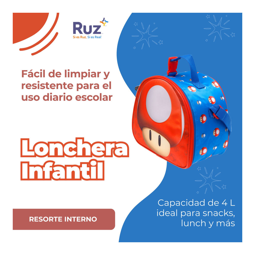 Foto 4 | Lonchera Infantil Universal The Super Mario Bros Película 4 L