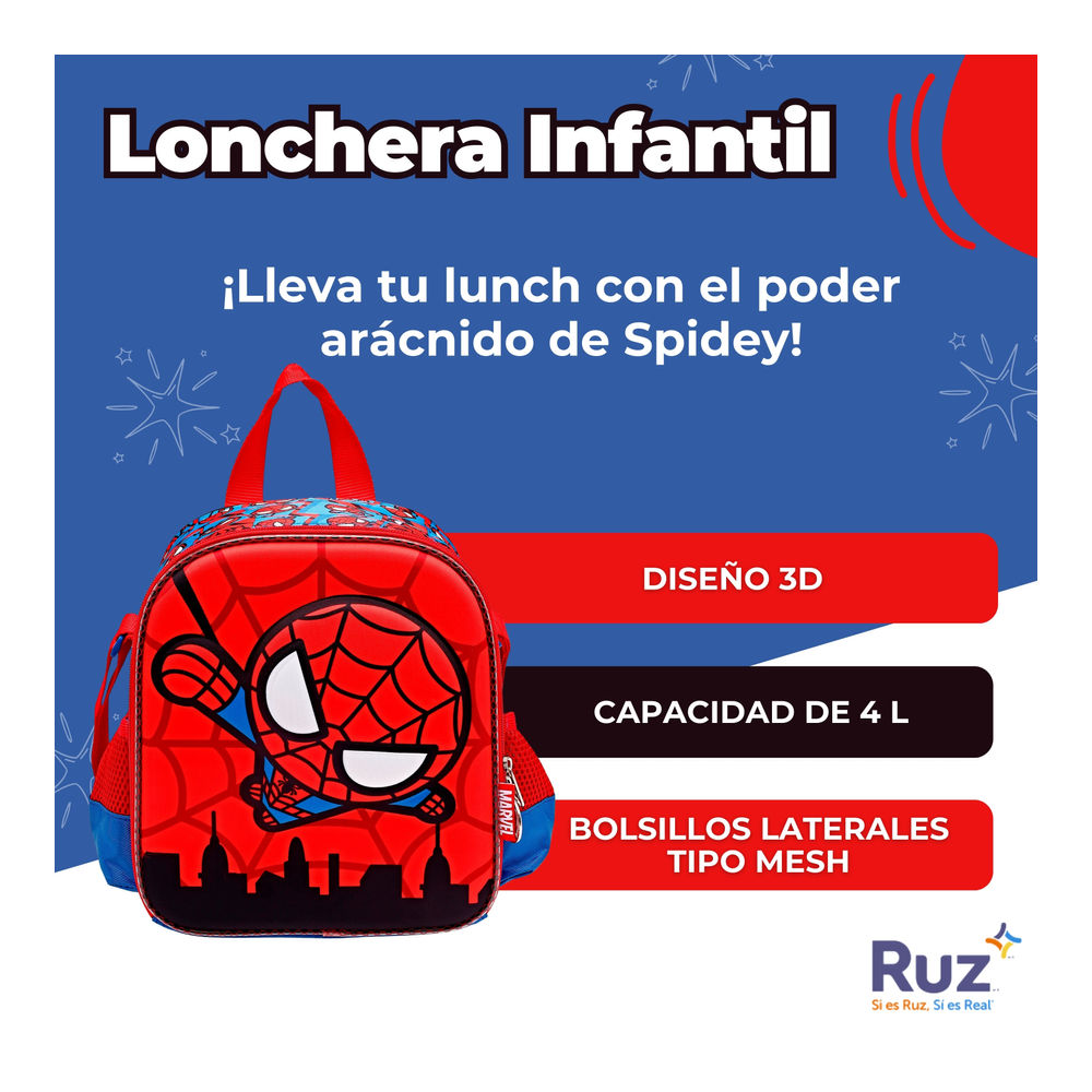 Foto 4 pulgar | Lonchera Infantil Marvel Spider-man 4 L