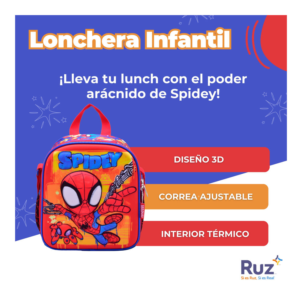 Foto 4 pulgar | Lonchera Infantil Marvel Spidey And His Amazing Friends 4 L