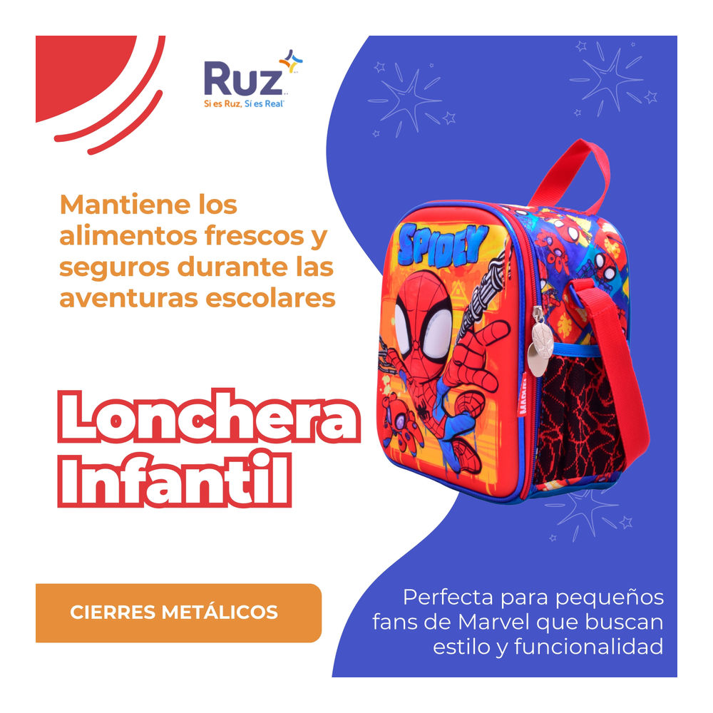 Foto 5 pulgar | Lonchera Infantil Marvel Spidey And His Amazing Friends 4 L