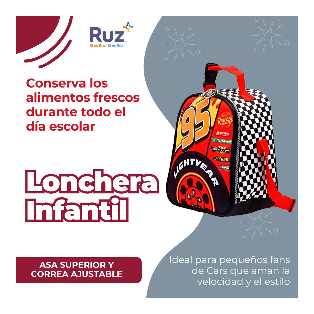 Foto 5 pulgar | Lonchera Infantil Disney Cars 4 L