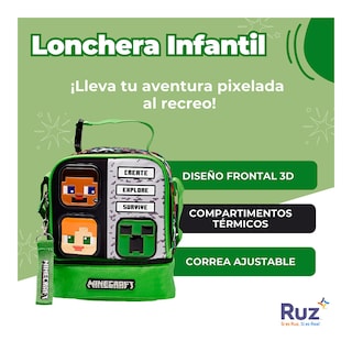 Foto 3 | Lonchera Infantil Microsoft Minecraft 4 L
