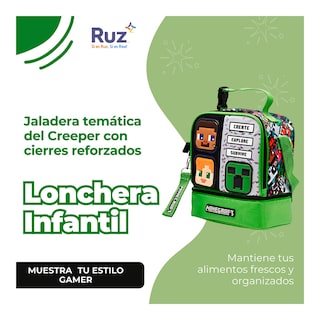Foto 4 | Lonchera Infantil Microsoft Minecraft 4 L