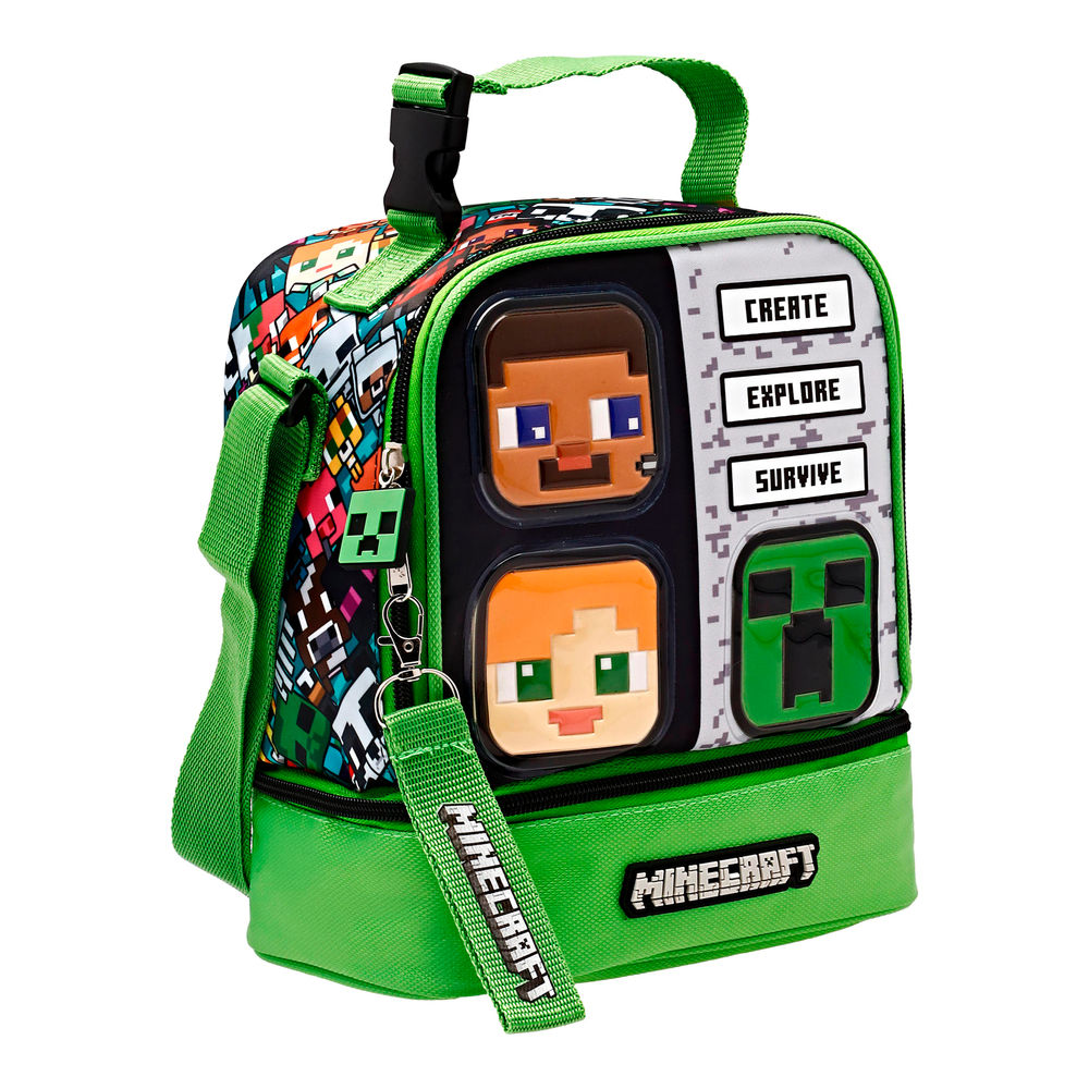 Foto 9 pulgar | Lonchera Infantil Microsoft Minecraft 4 L
