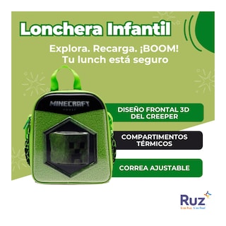 Foto 3 | Lonchera Infantil Microsoft Minecraft Película 4 L