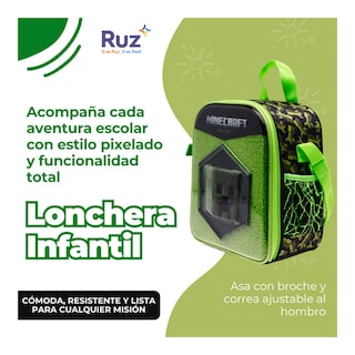 Foto 4 | Lonchera Infantil Microsoft Minecraft Película 4 L