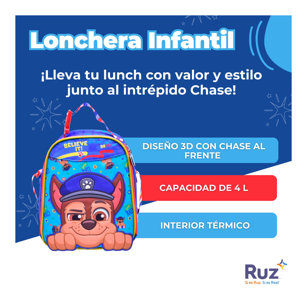 Foto 4 pulgar | Lonchera Infantil Nickelodeon Paw Patrol 4 L