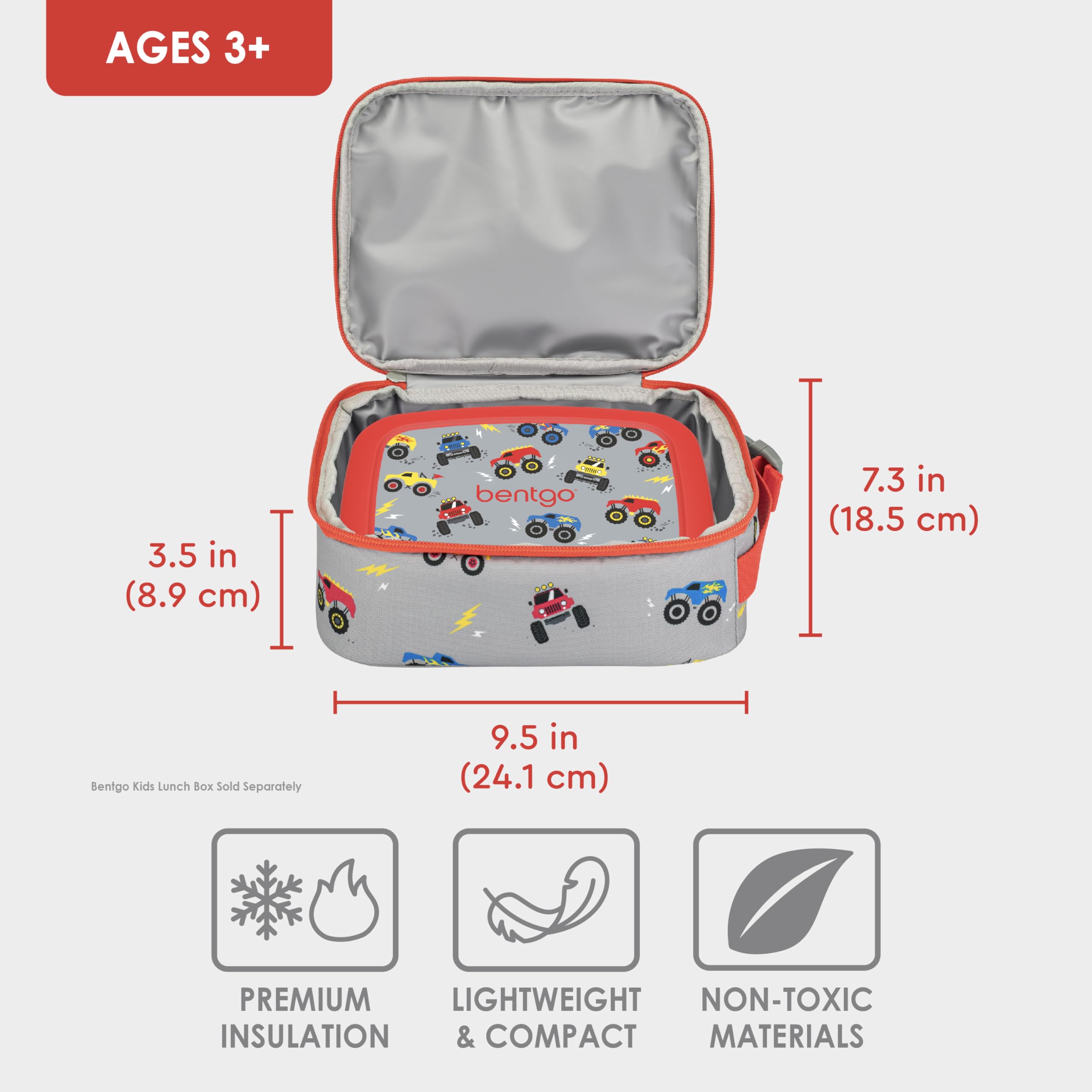 Foto 4 pulgar | Bolsa De Almuerzo Bentgo Kids Con Aislamiento Para Camiones Resistentes Al Agua - Venta Internacional.
