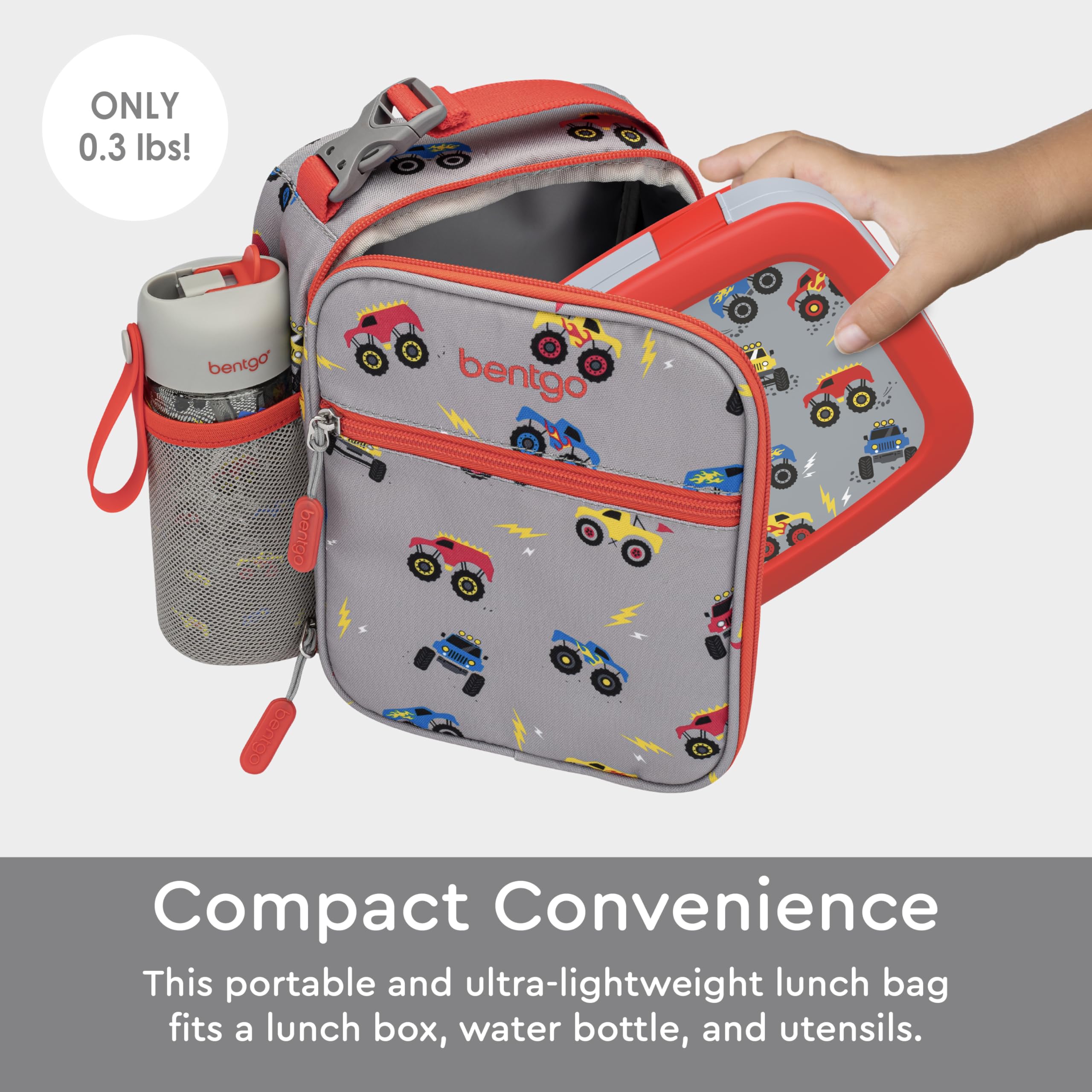 Foto 4 | Bolsa De Almuerzo Bentgo Kids Con Aislamiento Para Camiones Resistentes Al Agua - Venta Internacional.